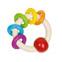 Sonajero con 5 anillas arco iris GK65323 Goki 1