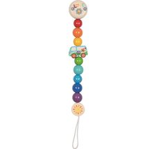 Cadenita para chupete furgoneta arcoíris GK65358 Goki 1