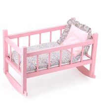 Cuna para muñecas 40 cm rosa PE800119 Petitcollin 1