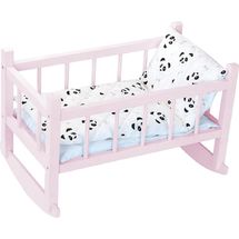 Cama para muñecos 40 cm panda PE800127 Petitcollin 1