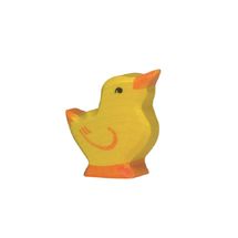 Figura de pollito con la cabeza en alto HZ-80020 Holztiger 1