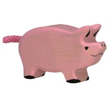 Estatuilla de cochinillo HZ-80066 Holztiger 1