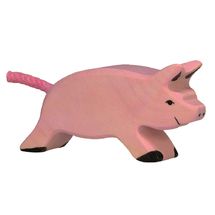 Figura de lechón, corriendo HZ-80067 Holztiger 1