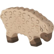 Figura de oveja, comiendo HZ-80072 Holztiger 1