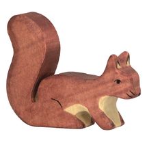 Figura de ardilla marrón HZ-80108 Holztiger 1