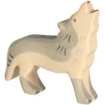 Figura de lobo aullando HZ-80109 Holztiger 1