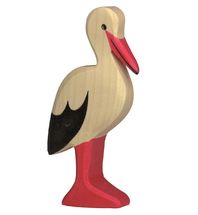 Estatuilla de cigüeña HZ-80111 Holztiger 1
