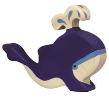 Figura de ballena azul - chorro de agua HZ-80195 Holztiger 1
