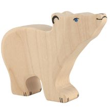 Figurina di orso polare, piccola HZ-80209 Holztiger 1