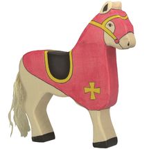 Figura del caballo del caballero rojo HZ-80248 Holztiger 1