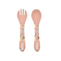 Kit tenedor y cuchara de silicona Slurpy el pulpo SJ-SI0917 Sassi Junior 1
