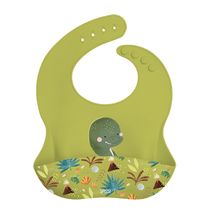 Babero de silicona Cracky el dinosaurio SJ-SI0993 Sassi Junior 1