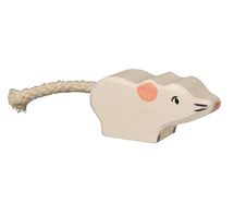 Figura de ratón blanco HZ-80541 Holztiger 1