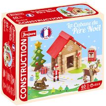 Cabaña Papá Noel 60 piezas de madera JJ8214 Jeujura 1