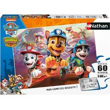 Puzzle Paw Patrol y dinosaurios 60 piezas N86575 Nathan 1