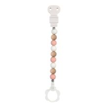 Accesorio para chupete de silicona rosa blanco beige NA877619 Nattou 1