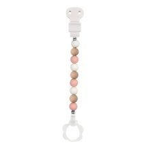 Accesorio para chupete de silicona rosa blanco beige NA877619 Nattou 1