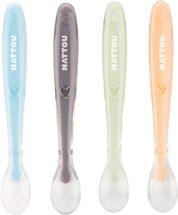 Juego de 4 cucharas de silicona para bebés NA877770 Nattou 1