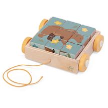 Carro con cubos puzzle animales SE87857 Sevi 1