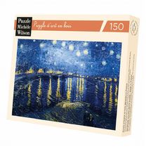 Noche estrellada en el Ródano, de Van Gogh A454-150 Puzzle Michèle Wilson 1
