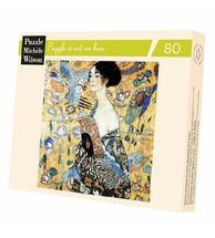 Dama con abanico de Klimt A515-80 Puzzle Michèle Wilson 1