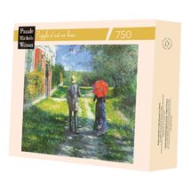 Camino ascendente de Caillebotte A687-750 Puzzle Michèle Wilson 1