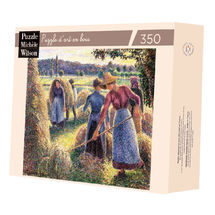 Los henificadores de Pissarro por la noche A809-350 Puzzle Michèle Wilson 1