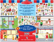 200 pegatinas reutilizables - Mi ciudad MD-19114 Melissa & Doug 1