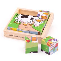 Rompecabezas de cubo Animales BJ536 Bigjigs Toys 1