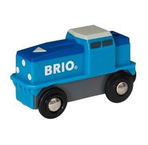Locomotora de carga azul con batería BR33130 Brio 1