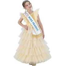 Vestido dorado de Miss Francia 128 cm CHAKS-C4722128 Chaks 1
