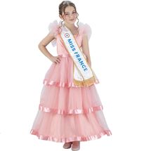 Vestido rosa de Miss Francia 128 cm CHAKS-C4721128 Chaks 1