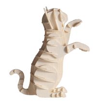 Modelo 3D de papel gato blanco FRI-11636 Fridolin 1