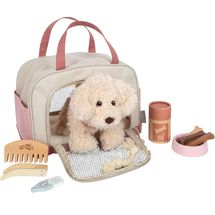 Perro con bolsa y set de cuidados rosa LE12838 Small Foot company 1