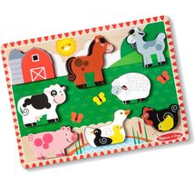 Puzzle de madera Animales de la granja MD-03723 Melissa & Doug 1