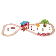 Circuito de tren fuego y rescate BJT037 Bigjigs Toys 1