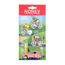 Citroën 2CV y 3 ciclistas en miniatura NO-318993 Norev 1