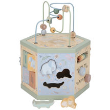 Cubo de actividades hexagonal Safari Friends LD7431 Little Dutch 1