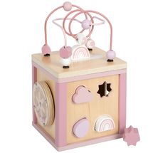 Cubo de motricidad rosa LE12803 Small Foot company 1
