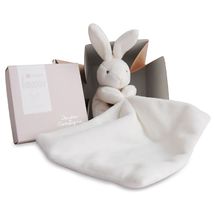 Pañuelo de conejo Peluche en caja de flores DC303 Doudou et Compagnie 1