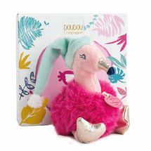 Peluche de flamenco rosa - Les Minizoo DC3525 Doudou et Compagnie 1