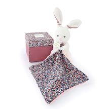 Peluche de conejo con pañuelo rosa DC4020 Doudou et Compagnie 1