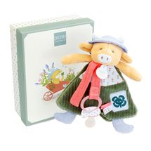 Peluche con pinza para chupete Aneth la vaca 19 cm DC4320 Doudou et Compagnie 1