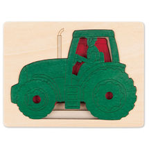 5 tractores en 1 puzzle HA-E6513 Hape Toys 1