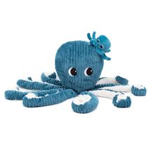 Peluche Filou pulpo azul Ptipotos DE74100 Les Déglingos 1