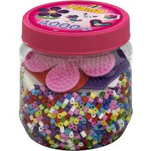 Bote rosa de 4000 cuentas de plástico Midi HAMA-2051 Hama 1
