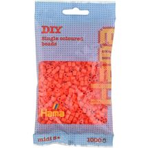 Bolsa de 1000 cuentas de plástico Midi naranja HAMA-207-04 Hama 1
