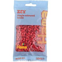 Bolsa de 1000 cuentas de plástico Midi navidad roja HAMA-207-22 Hama 1