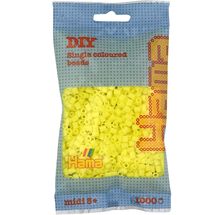 Bolsa de 1000 cuentas de plástico Midi amarillo pastel HAMA-207-43 Hama 1