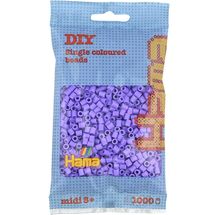 Bolsa de 1000 cuentas de plástico Midi violeta pastel HAMA-207-45 Hama 1